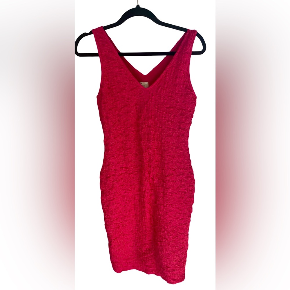 a new day Bright Pink Textured Dress